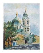"Собор Архангела Михаила в Ломоносове" Холст, масло