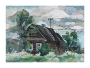 "Домик в деревне" Холст, масло