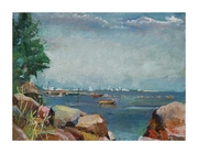 "Камни на Финском Заливе" Холст, масло