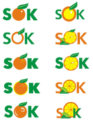 Логотип студия красоты "SOK"